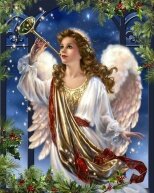 Алмазная мозаика "Ангел Рождества"