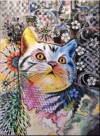 Раскраски по номерам "Фантастическая кошка"