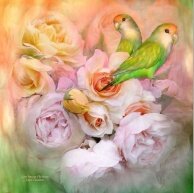 Алмазная мозаика "Райские птички"