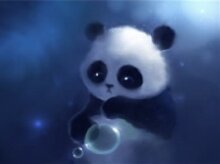 Алмазная мозаика "Летающая панда"