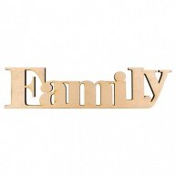 Товары для творчества Интерьерное слово "Family" фанера 40х9.5 см