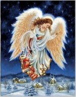 Алмазная мозаика "Рождественсикй Ангел"