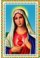 Алмазная мозаика "Мария и Её Непорочное Сердце"