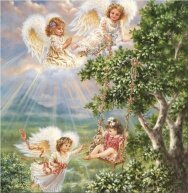 Алмазная мозаика "Ангелы-спасители"