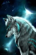 Алмазная мозаика "Лунный волк"