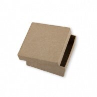 Товары для творчества "Коробка в форме квадрата" папье-маше 7x7x3 см 2 шт