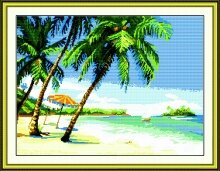 Вышивка крестом "Тропические пальмы"