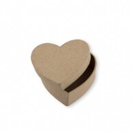 Товары для творчества "Коробка в форме сердца" папье-маше 7x7x3 см 2 шт