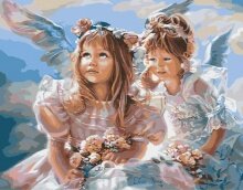 Раскраски по номерам "Прелестные ангелочки"