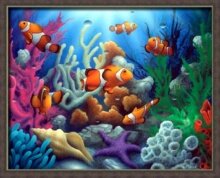 Раскраски по номерам "Морские рифы"