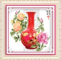 Алмазная мозаика "Красная ваза"