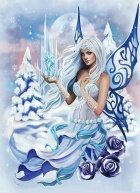 Алмазная мозаика "Ледяная фея"