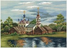 Алмазная мозаика "Церковь у озера"