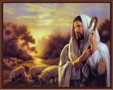 Раскраски по номерам "Иисус - добрый пастух"