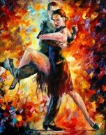 Алмазная мозаика "Танцуя танго"