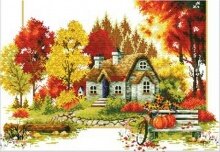 Вышивка крестом "Осенний сад"
