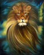 Алмазная мозаика "Царственный лев"