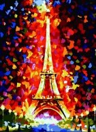 Алмазная мозаика "Огни Парижа"
