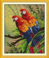 Вышивка крестом "Австралийские попугаи"