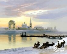 Раскраски по номерам Московские ворота